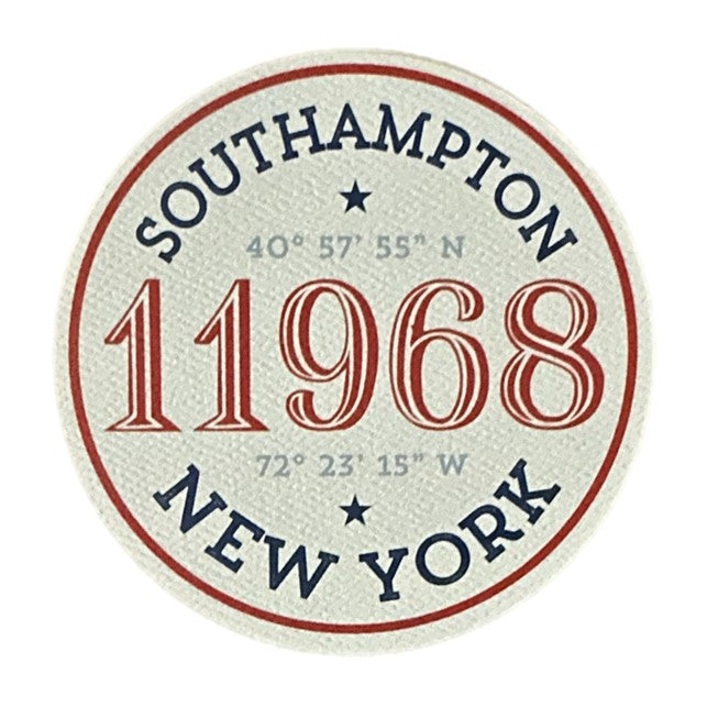 Southampton, NY 11968 Reversible Cardboard Coasters (Pack of 50)