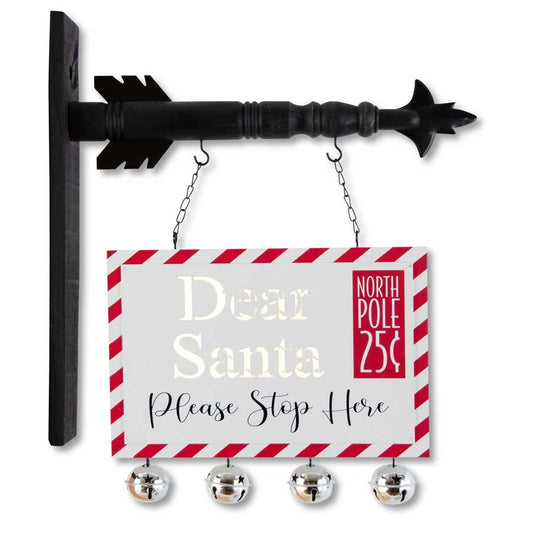 DEAR SANTA LED Postcard Cutout Arrow Replacement Sign