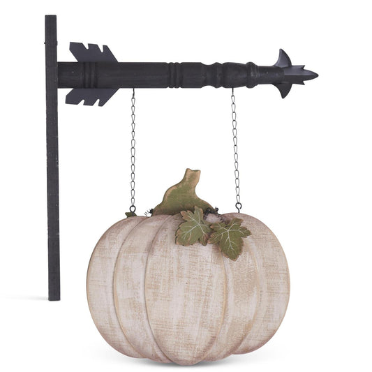 White Pumpkin Arrow Replacement Sign (vs 2)