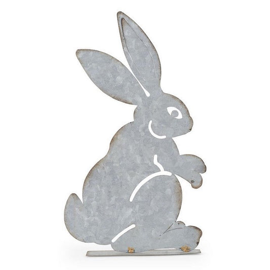 Tin Standing Bunny Rabbit Tabletop Cutout