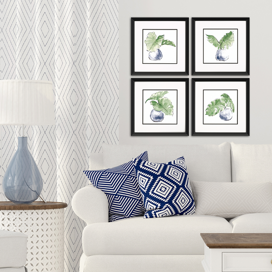 Big Plant Leaf Framed Wall Art (I)