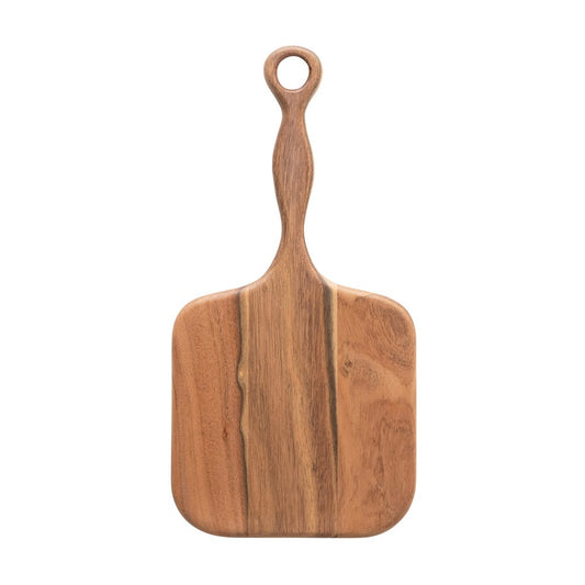 Acacia Wood Cheese - Charcuterie - Cutting Board with Handle