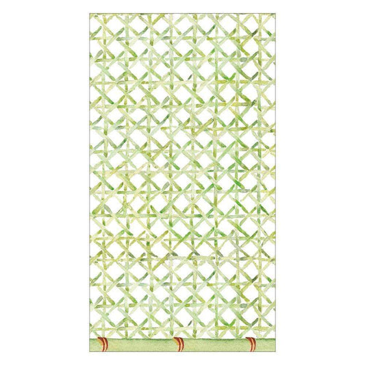 Green Trellis Paper Guest Towel Dinner Napkins - 15 Per Package