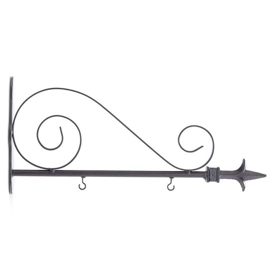 Black Metal Arrow Sign Bracket Holder