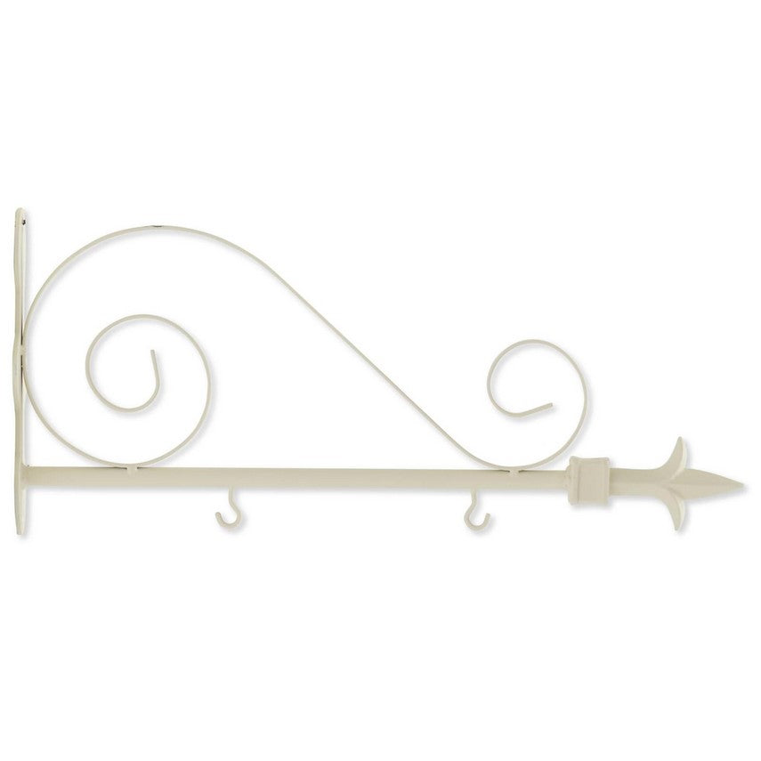 White Metal Arrow Sign Bracket Holder