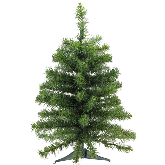 Green Canadian Pine Tabletop Christmas Tree (24 Inch)