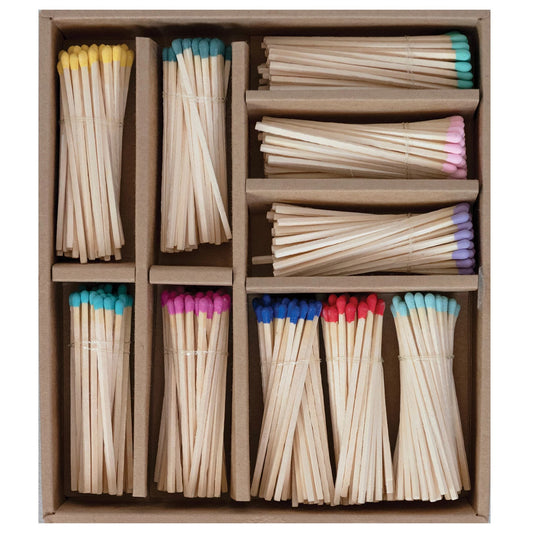 Safety Matches in Box (Contains 150 Pieces in 10 Colors)