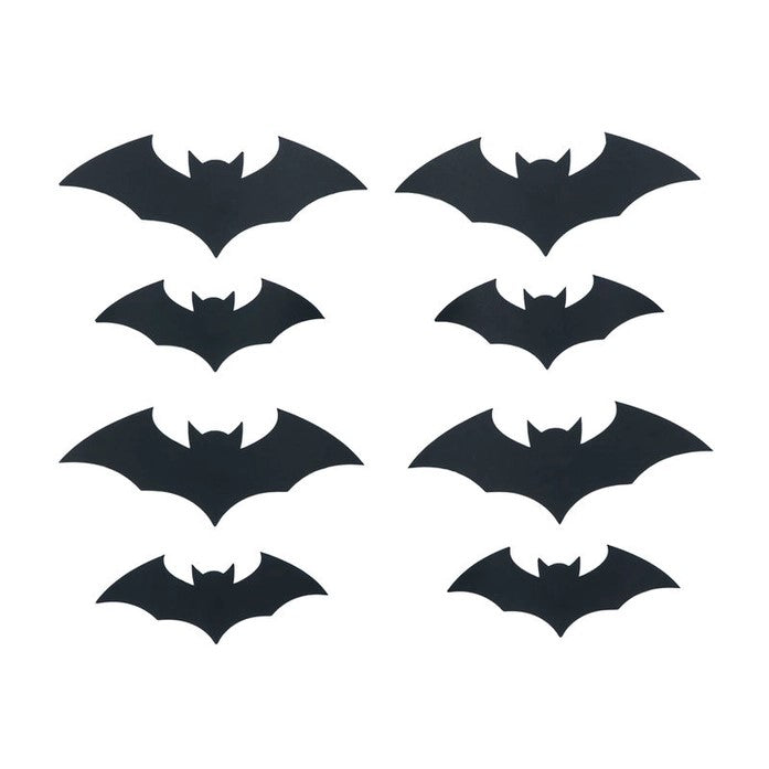 Black Paper Bats (Set of 16)