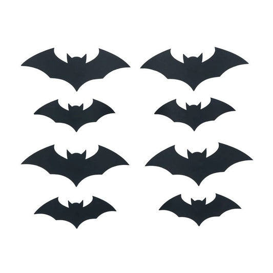Black Paper Bats (Set of 16)