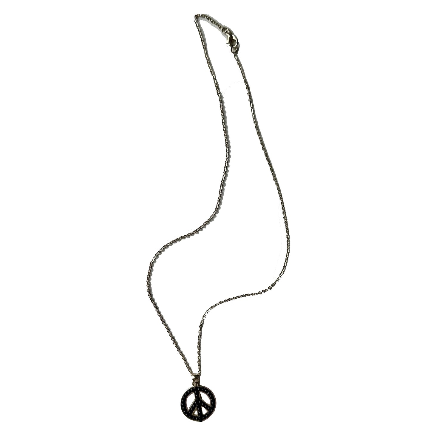 Beaded Peace Pendant Necklace - Assorted Colors