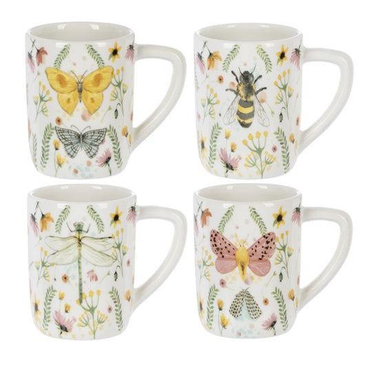 Botanical Insect Mug - Sold Individually