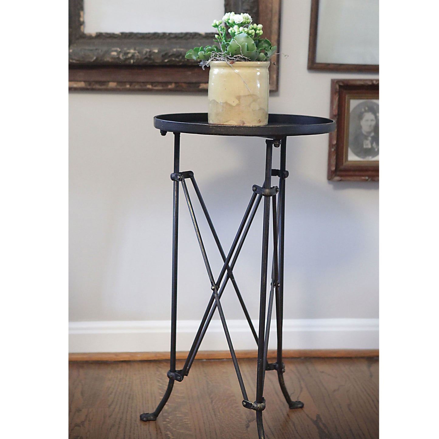 Bronze Metal Accent Table