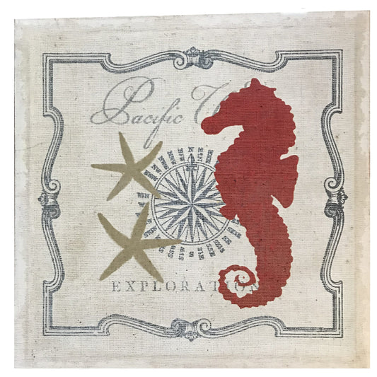 Seahorse Frame-less Wall Decor