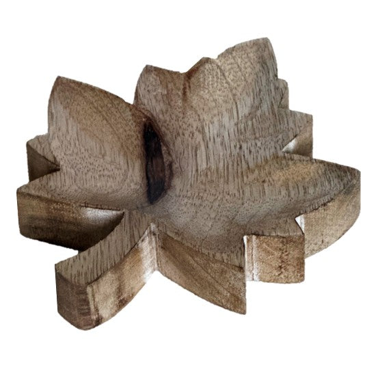 Wooden Maple Leaf Dish Tray