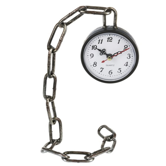Industrial Analog Chain Desk Clock