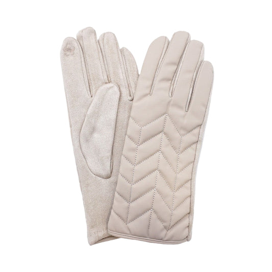 Chevron Quilted Smart Touch Gloves (assorted colors)