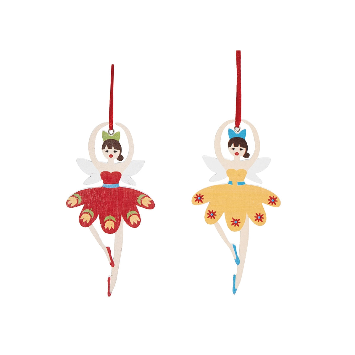 Dancing Fairy Christmas Tree Ornament (Set of 2)