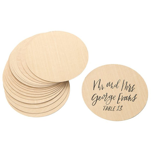 Natural Woodgrain Table Placecard Set