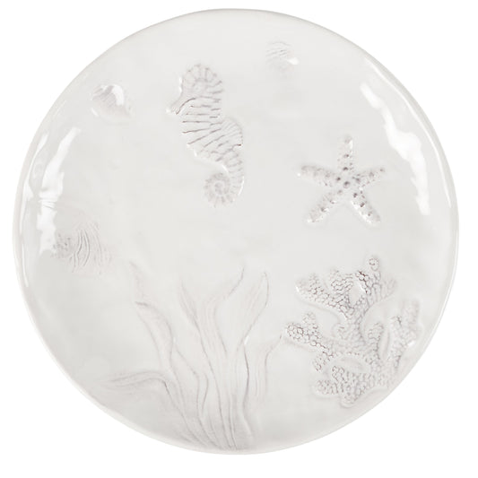 Embossed Beach Salad Plates (Set of 4)