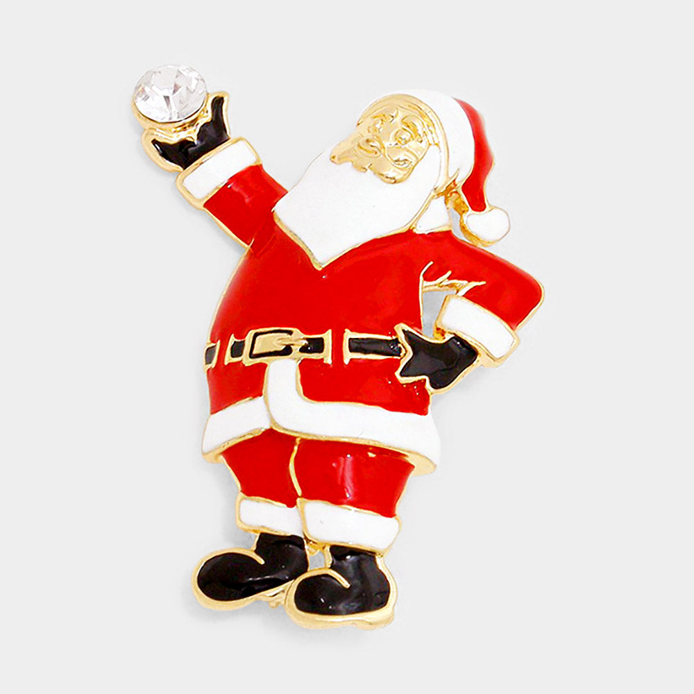 Christmas Santa Claus Pin Brooch