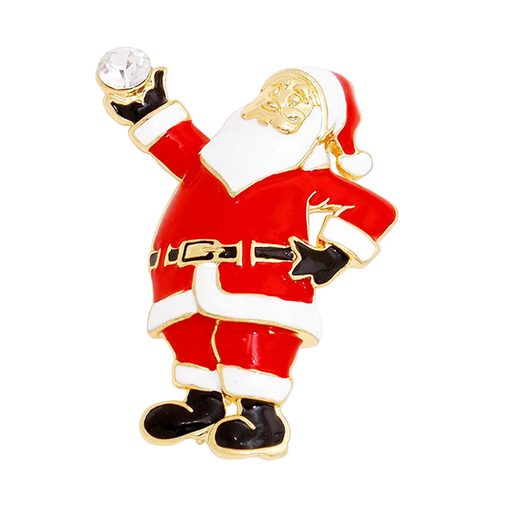 Christmas Santa Claus Pin Brooch