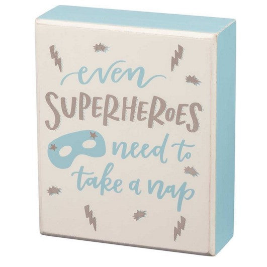 Box Sign - Superheroes Nap