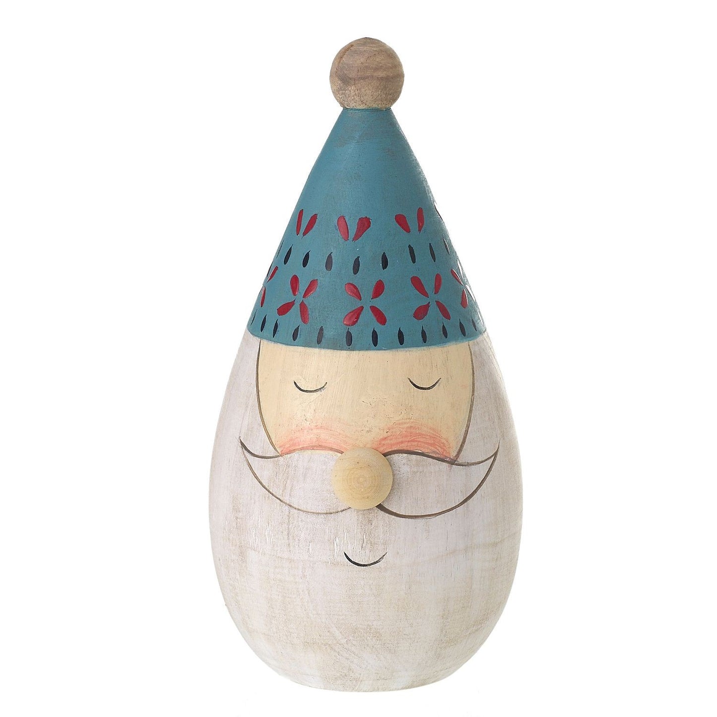 Folk Teardrop Santa Head