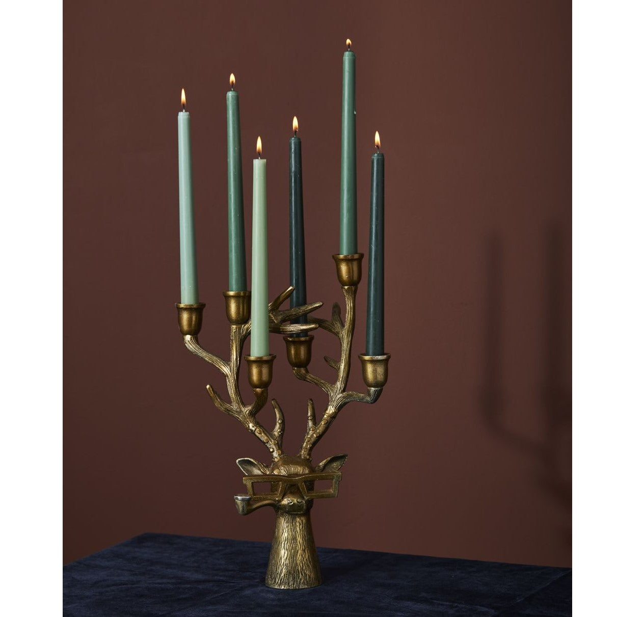 Frankie Reindeer Antler Candelabra Taper Candleholder
