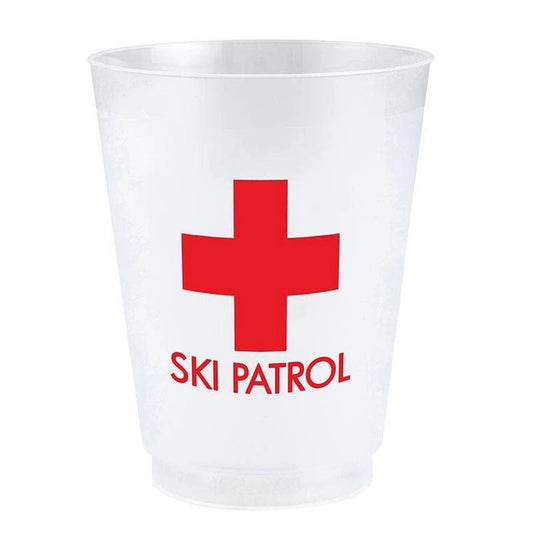 Ski Patrol Frosted Cup (Set of 8)