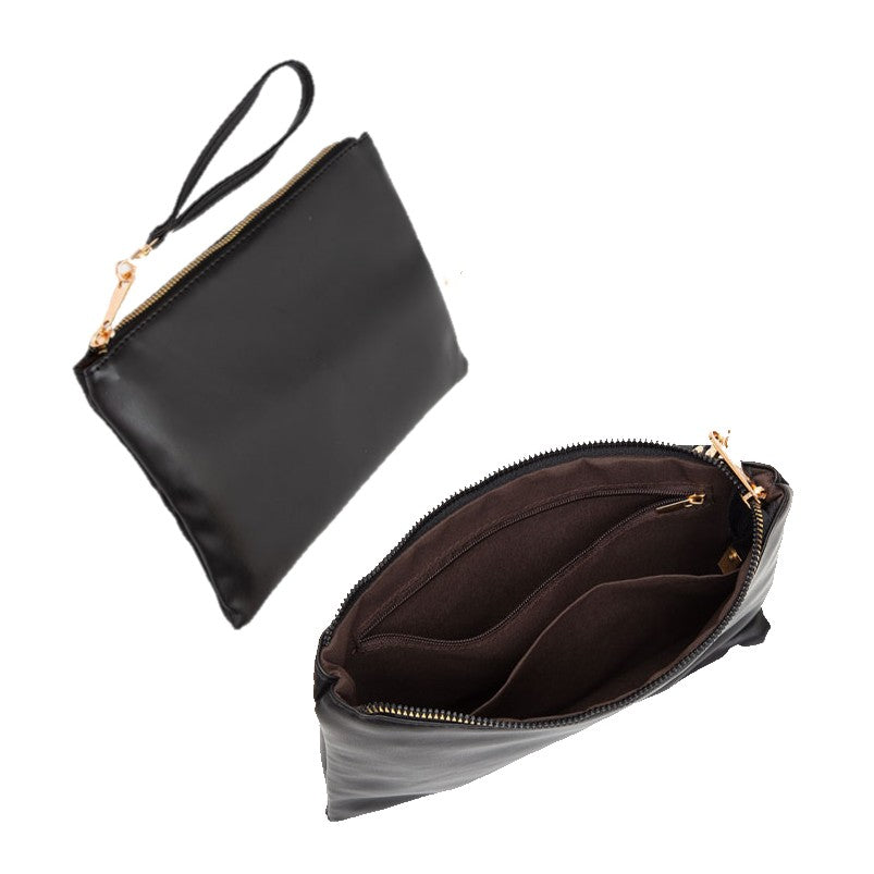 Ivory Faux Leather Braided Hobo Shoulder Bag Purse & Wristlet Wallet Set