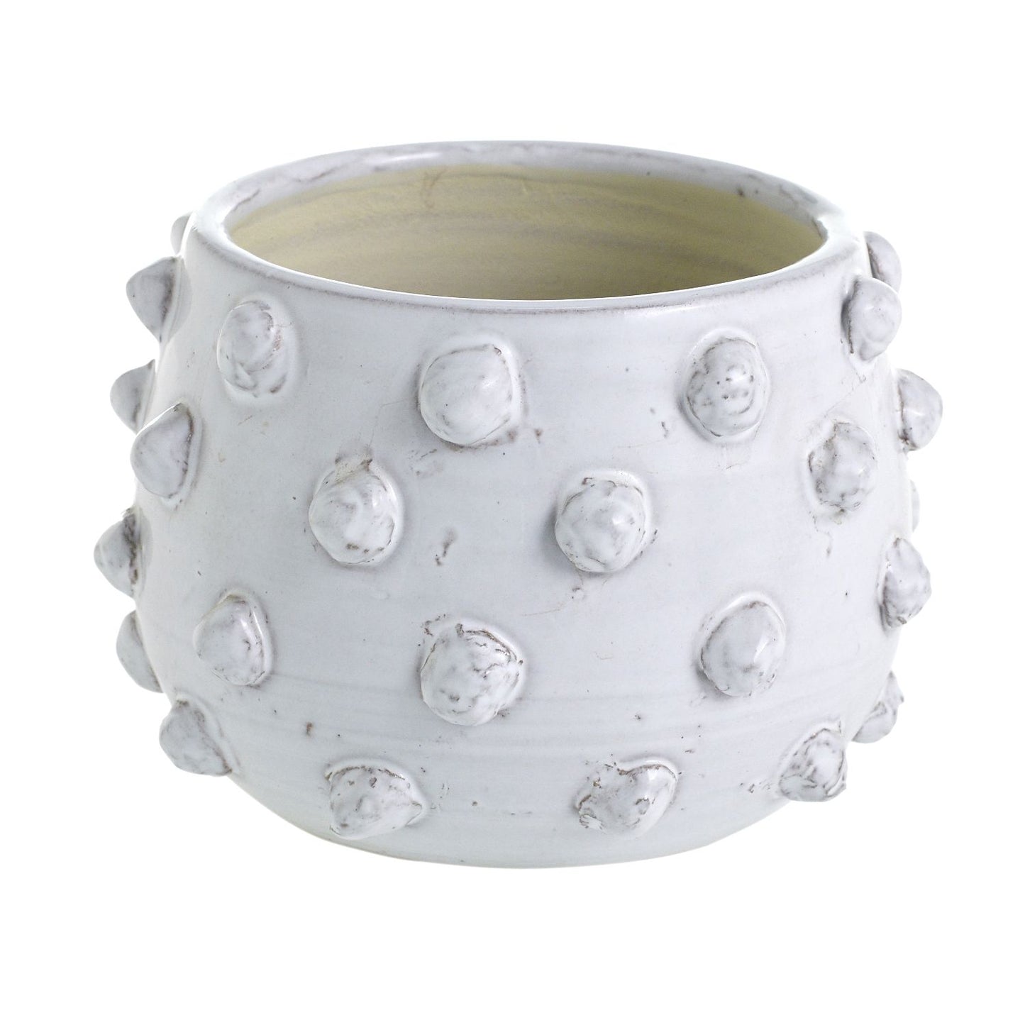 Matte White Modern Bubble Planter Pot (large)