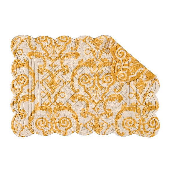 Florence Golden Scroll Reversible Placemat