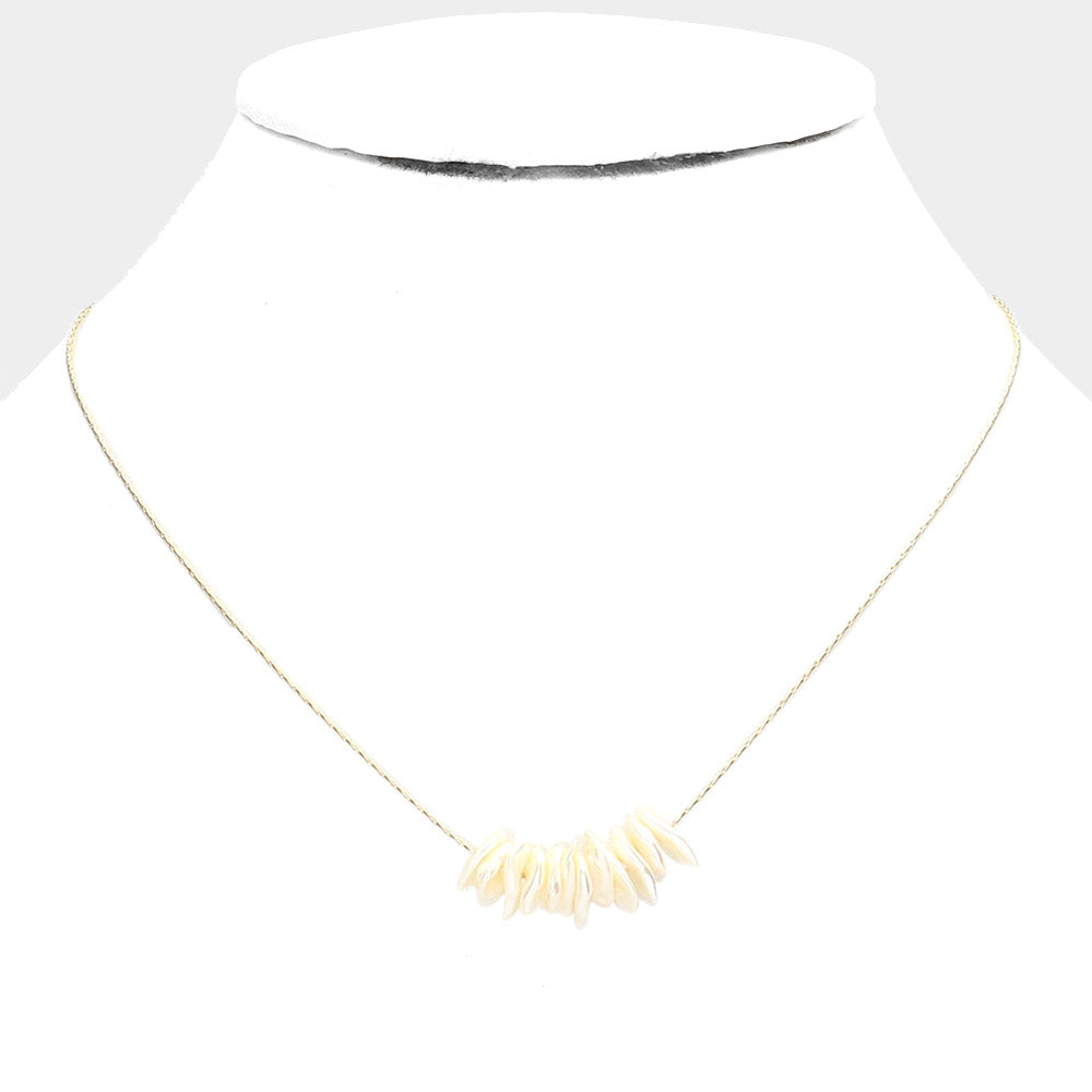 Freshwater Pearl Cluster Pendant Necklace