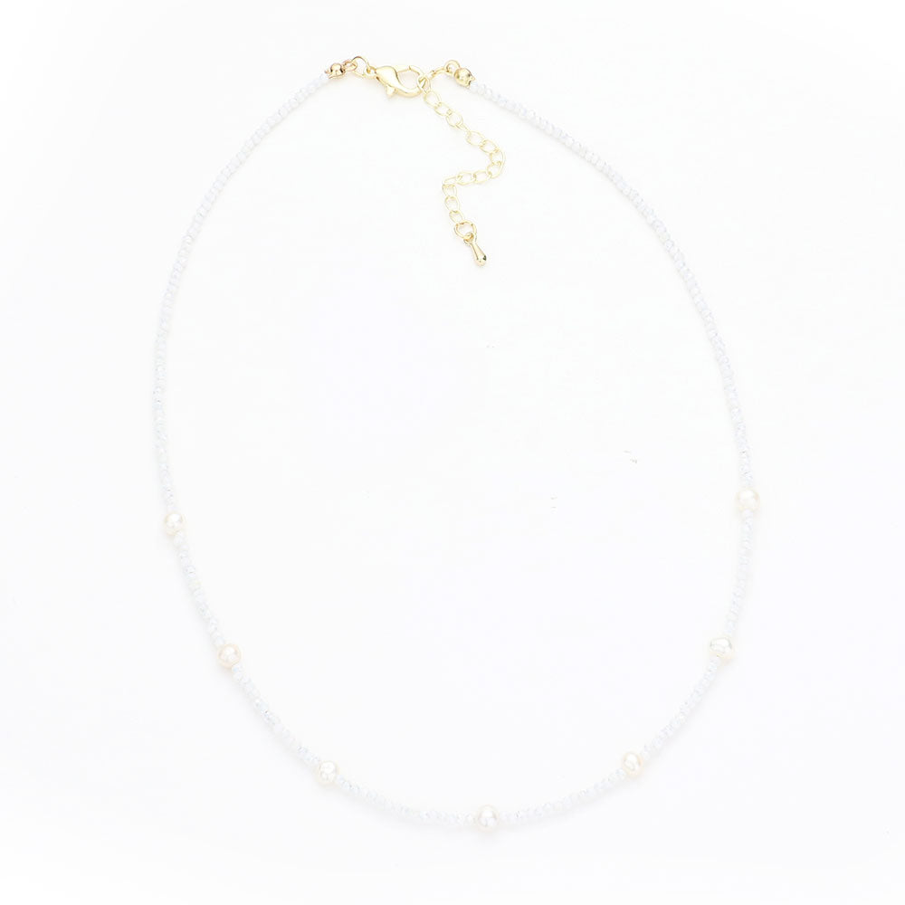 Freshwater Pearl White Beaded Necklace