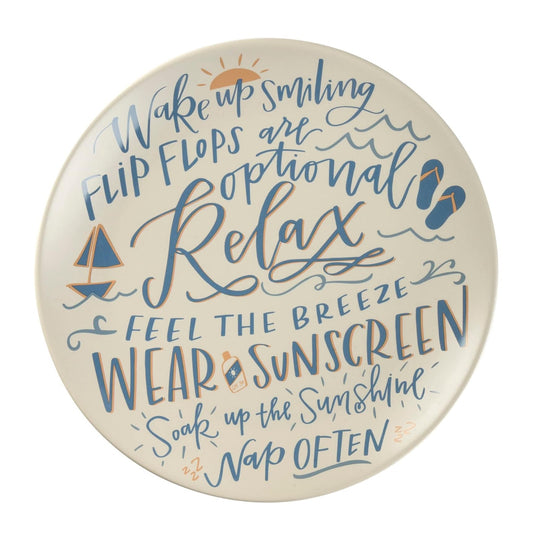 Relax, Wake Up Smiling, Flip Flops Summer Platter