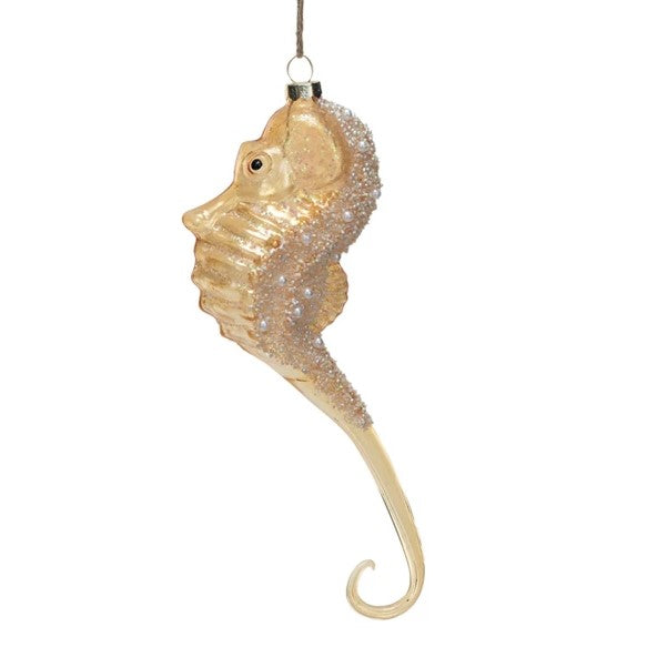 Glass Seahorse Christmas Tree Ornament