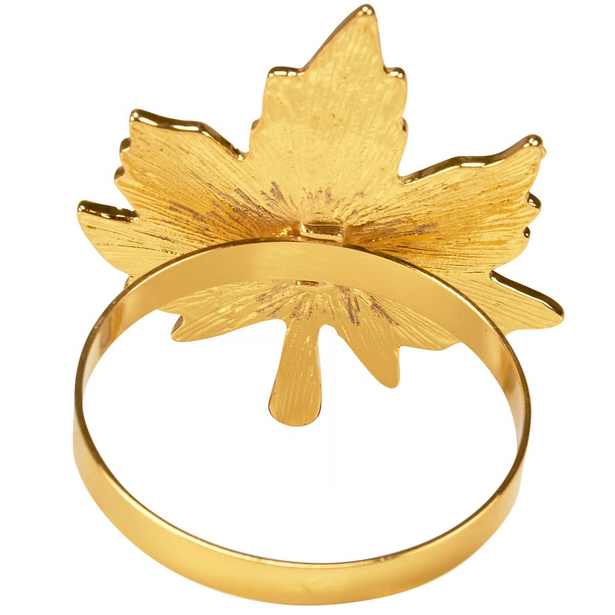Gold Maple Leaf Napkin Rings (set of 4)