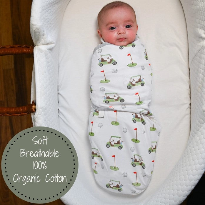 Golf A Round Baby Swaddle Sleep Sack - (lg) 12-18M