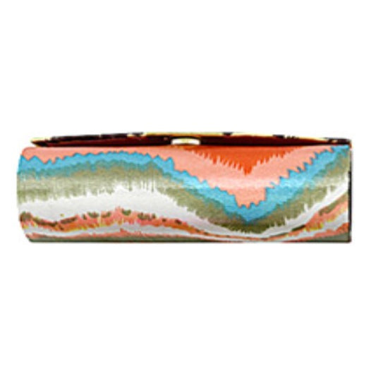 Abstract Flap Lipstick Case with Mirror (Assorted Colors) - A