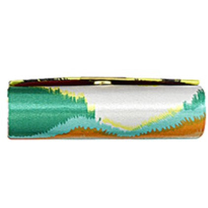 Abstract Flap Lipstick Case with Mirror - D