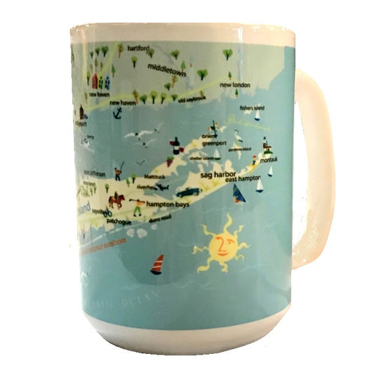 Long Island Map Coffee Mug
