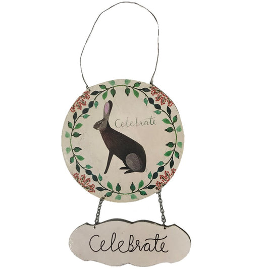 Bunny Rabbit Ornament Sign (Celebrate)