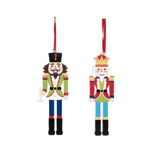 Nutcracker Christmas Tree Ornament (Set of 2)