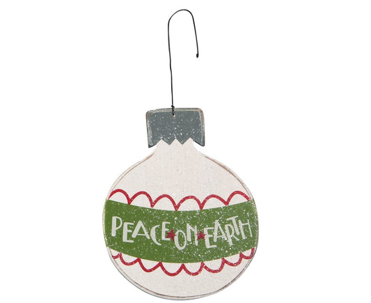 Peace on Earth Christmas Tree Ornament