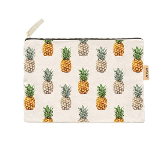 Pineapple Cotton Canvas Pouch/Cosmetic/Clutch Bag Purse