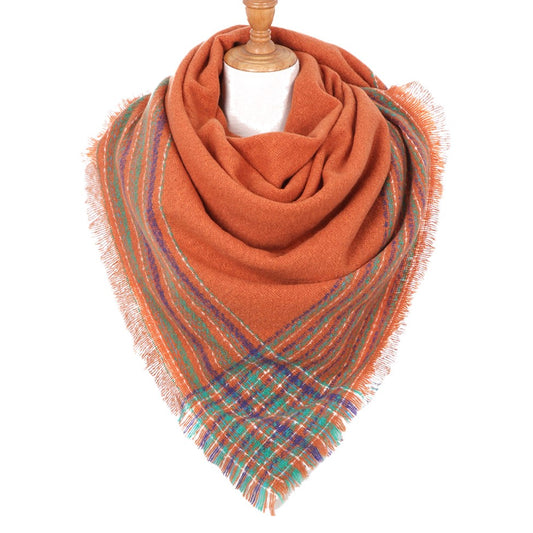 Winter Blanket Scarf (Orange)