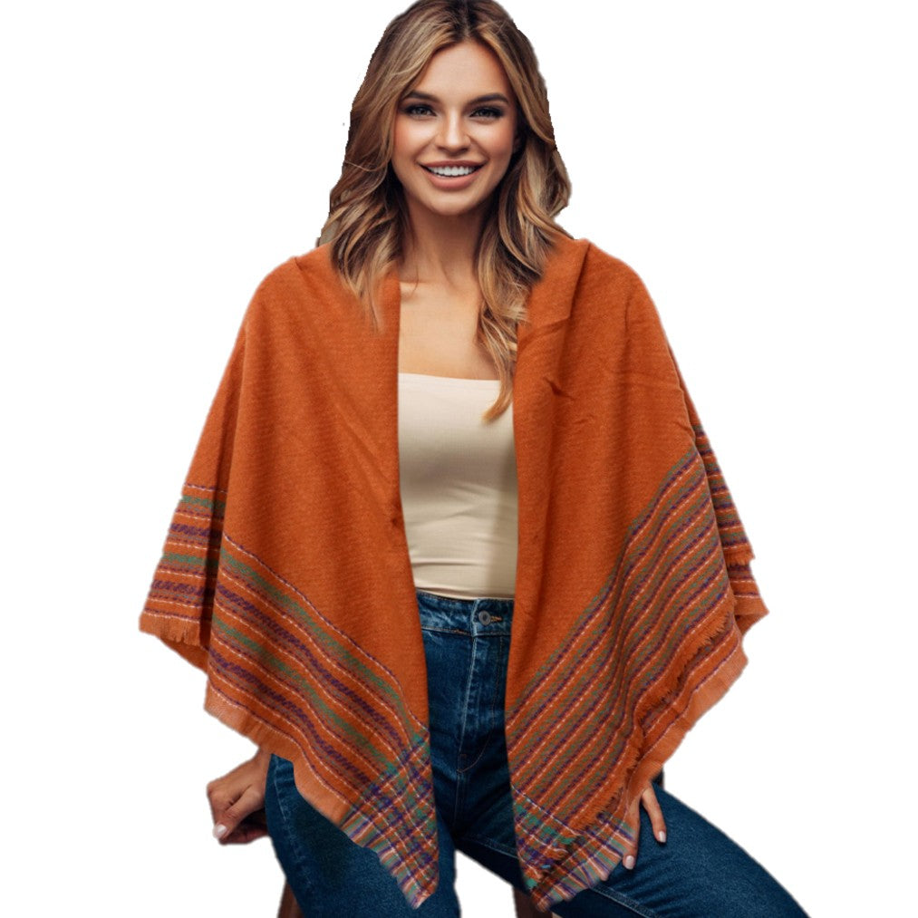Winter Blanket Scarf (Orange)