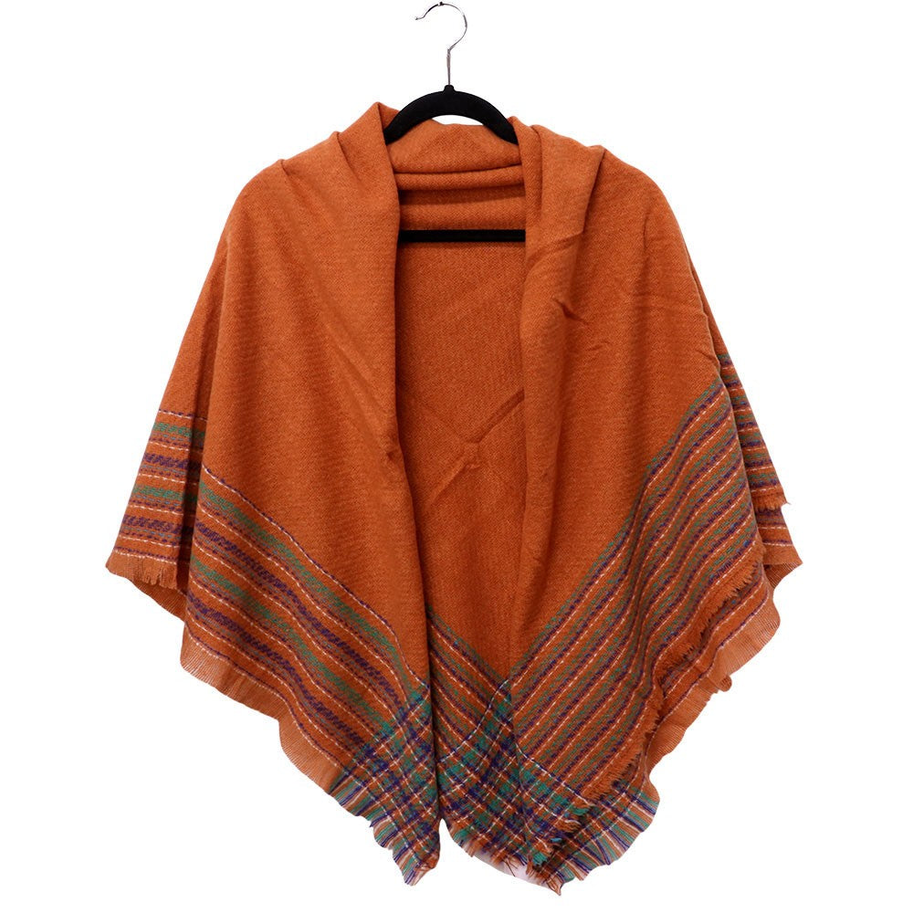 Winter Blanket Scarf (Orange)
