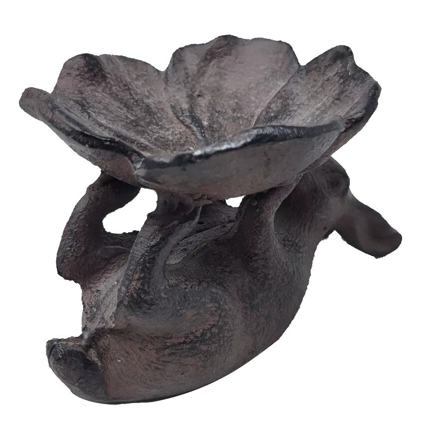Bunny Rabbit Suspending Flower Trinket Dish Bowl/Garden Bird Bath - Feeder