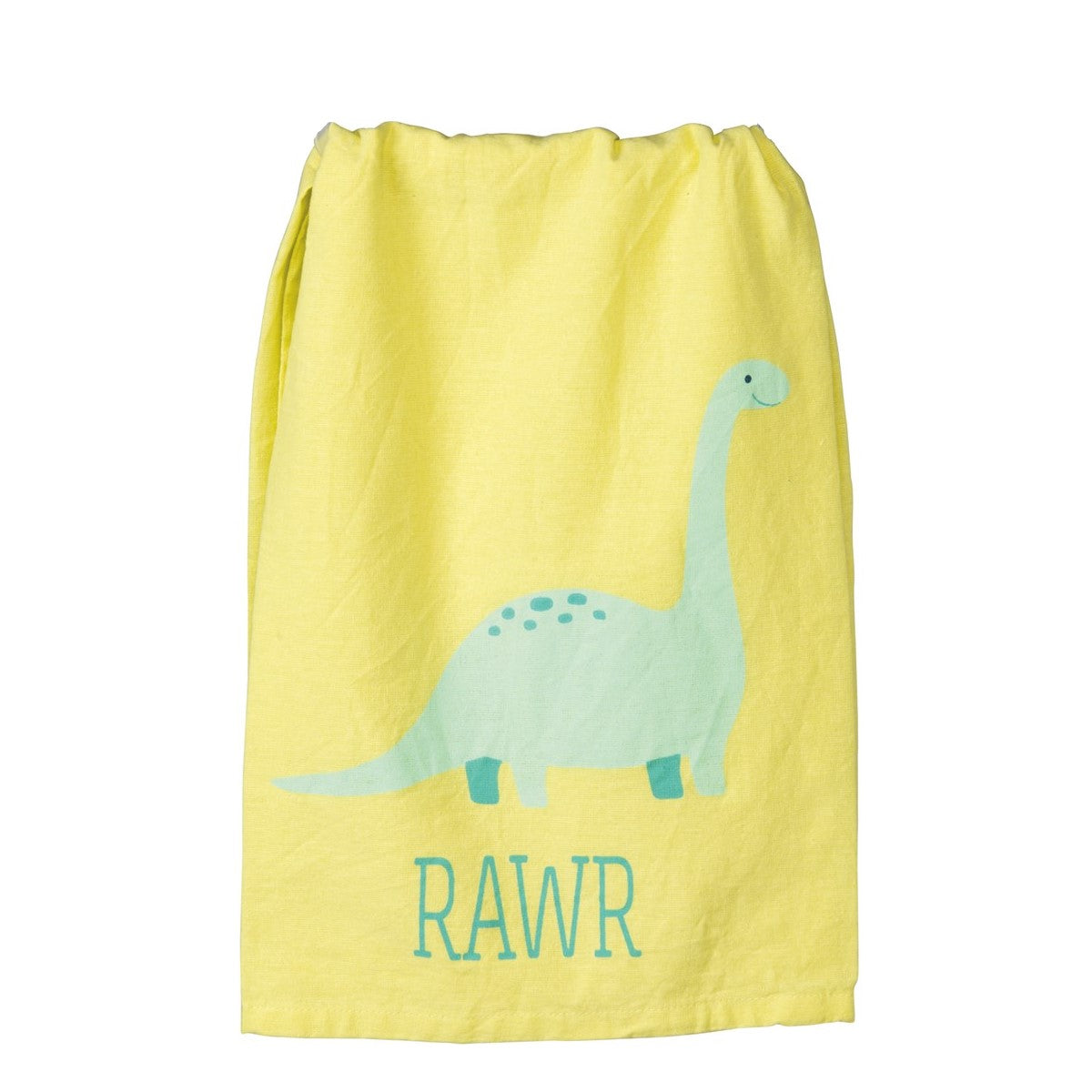 Dinosaur Rawr Cotton Kitchen Dish Towel (Burp Cloth)